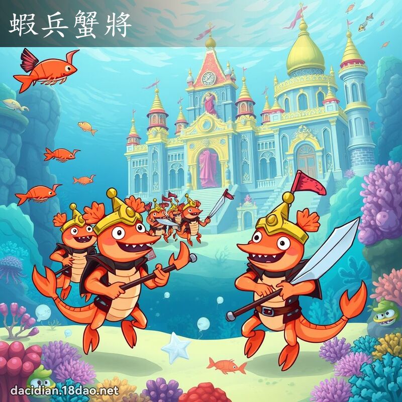 蝦兵蟹將 - 國語大辭典配圖