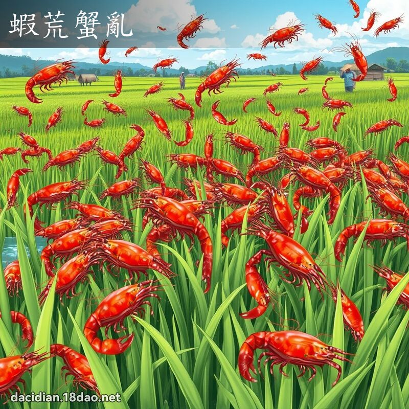 虾荒蟹乱 - 国语大辞典配图