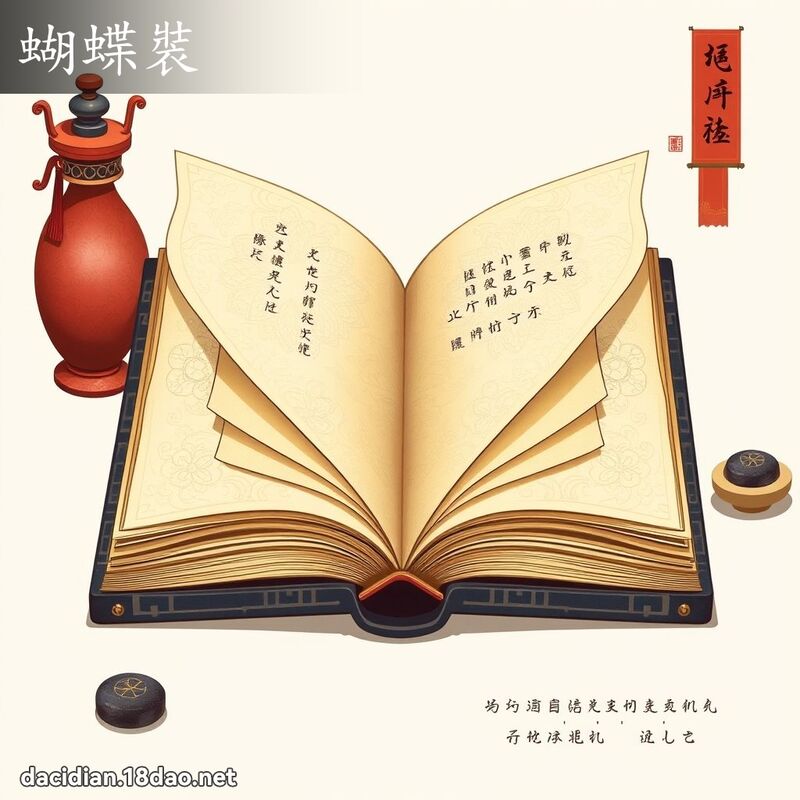 蝴蝶装 - 国语大辞典配图