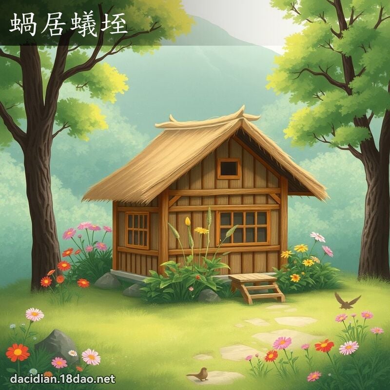 蜗居蚁垤 - 国语大辞典配图