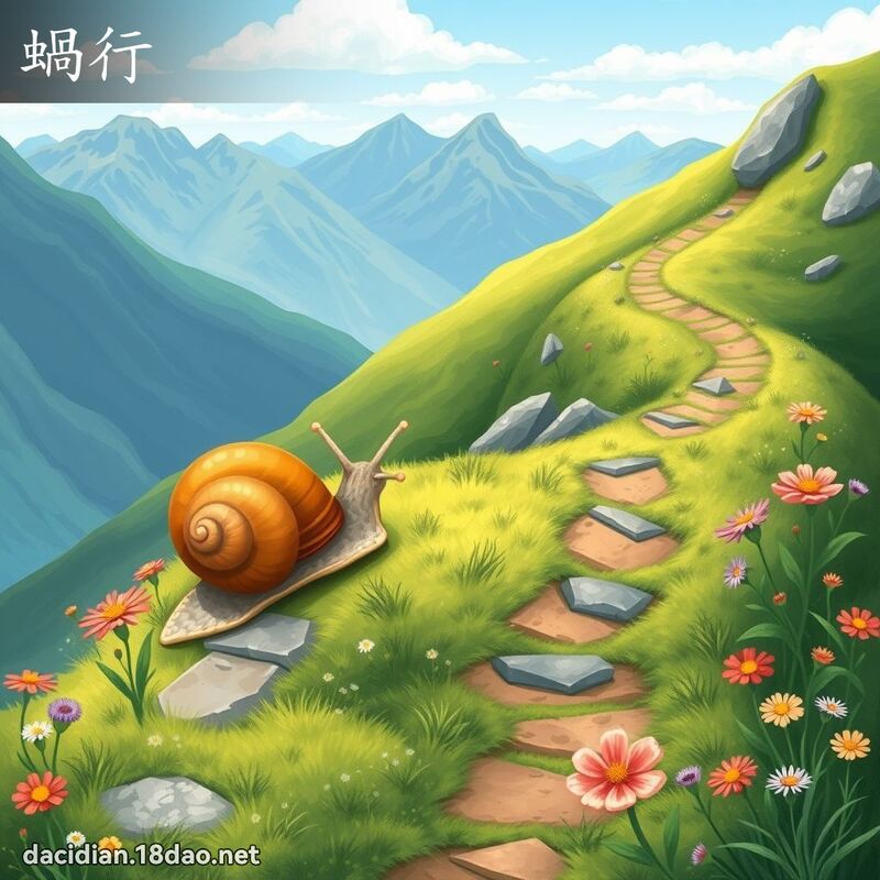 蝸行 - 國語大辭典配圖