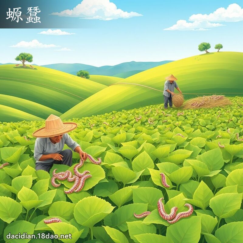 螈蠶 - 國語大辭典配圖