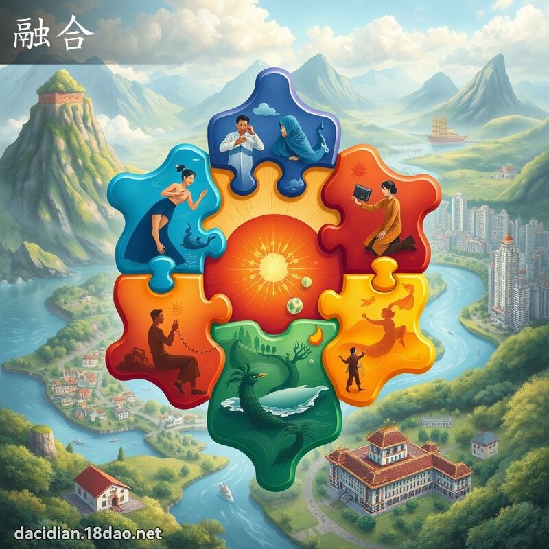 融合 - 國語大辭典配圖