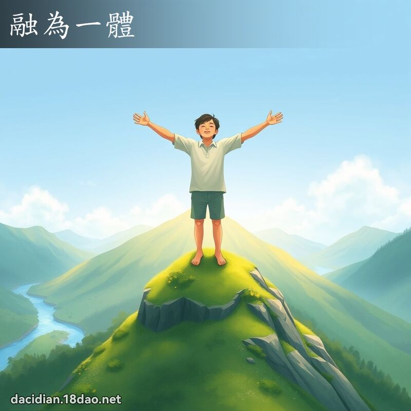 融为一体 - 国语大辞典配图