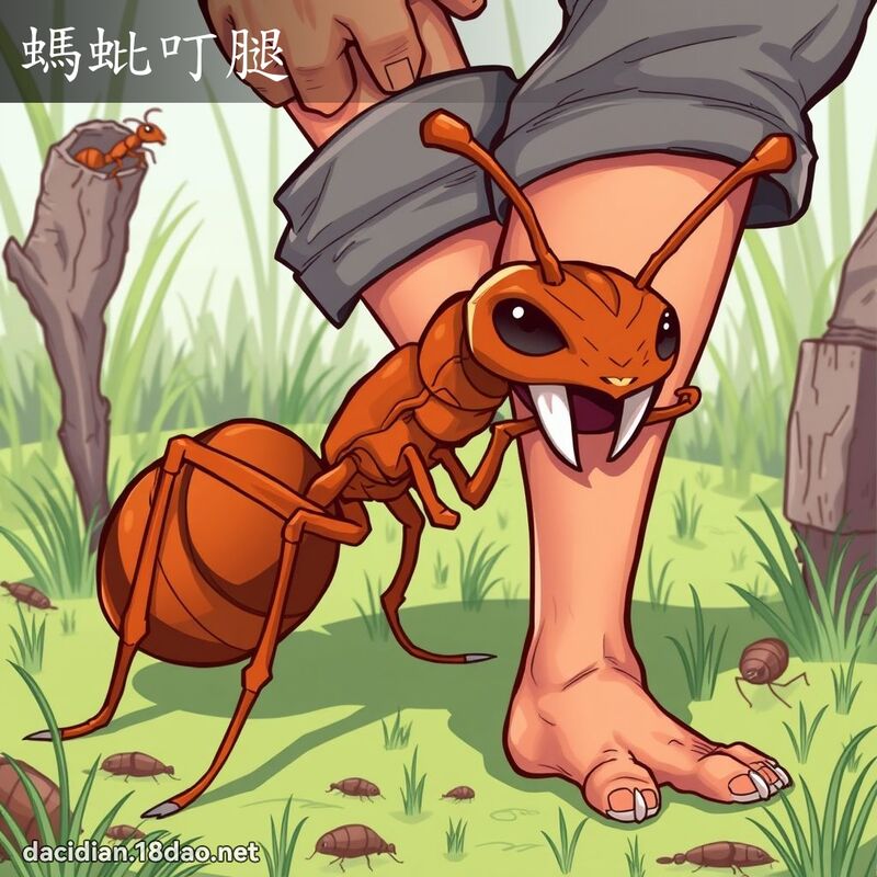 螞蚍叮腿 - 國語大辭典配圖