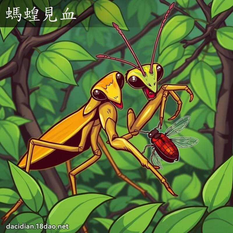 蚂蝗见血 - 国语大辞典配图