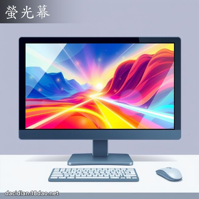 萤光幕 - 国语大辞典配图