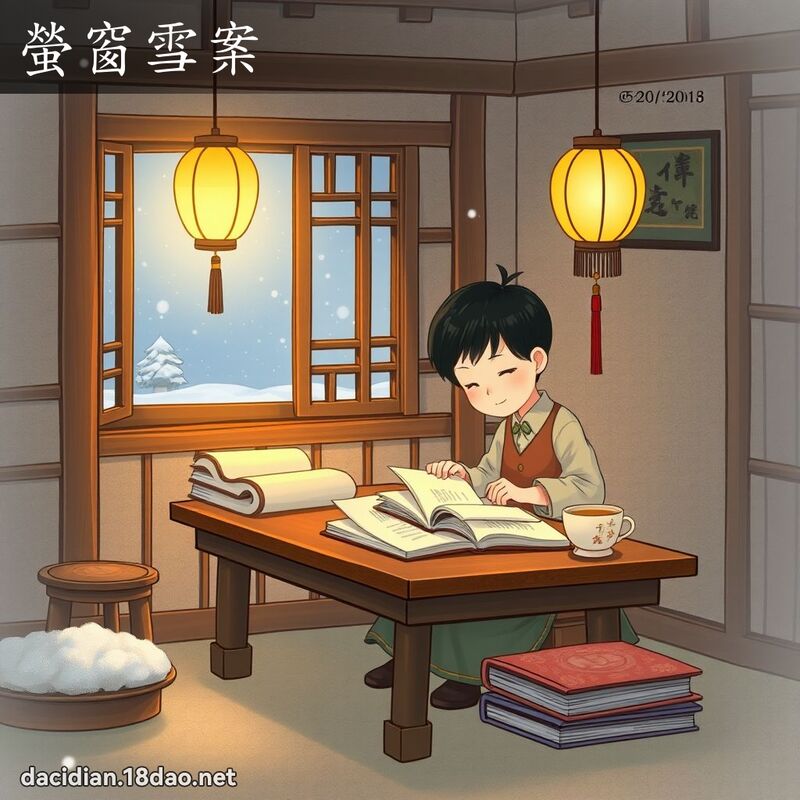 螢窗雪案 - 國語大辭典配圖