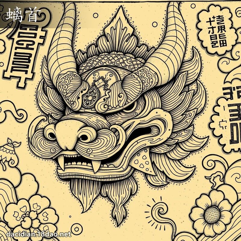 螭首 - 國語大辭典配圖