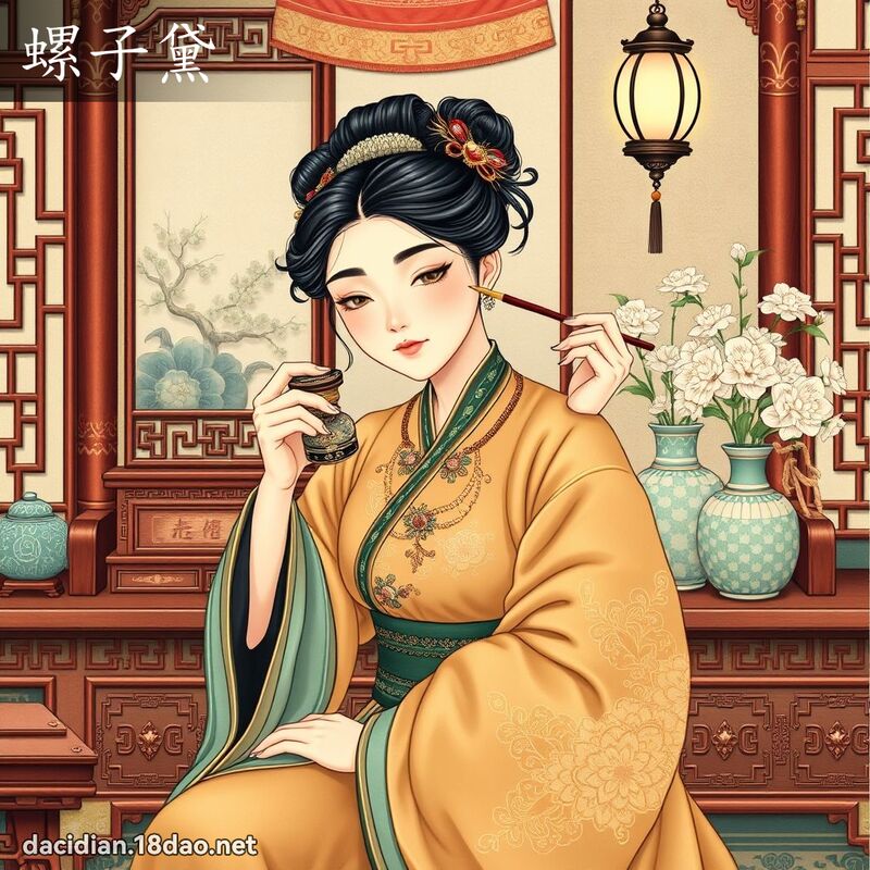 螺子黛 - 国语大辞典配图