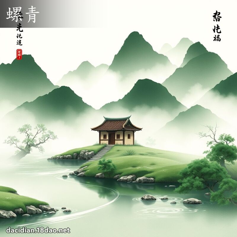 螺青 - 國語大辭典配圖