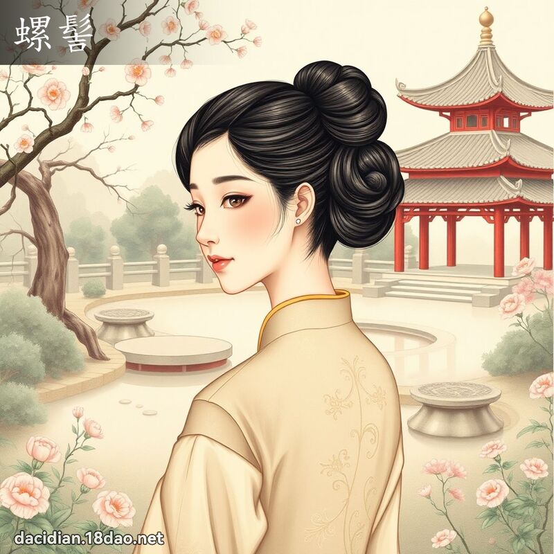 螺髻 - 國語大辭典配圖
