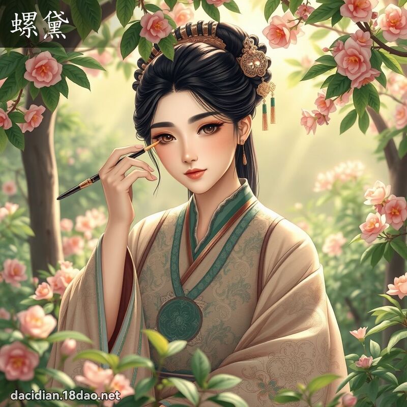 螺黛 - 国语大辞典配图