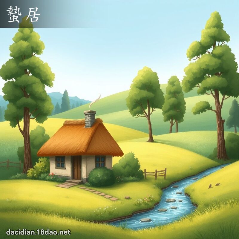 蛰居 - 国语大辞典配图