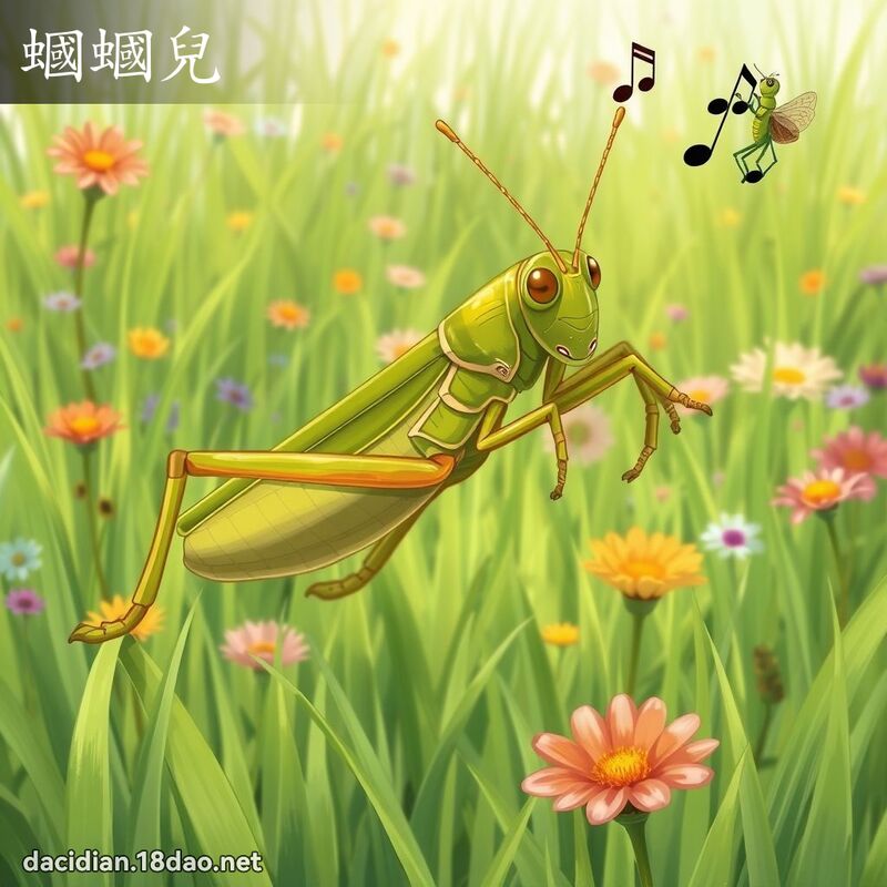 蟈蟈兒 - 國語大辭典配圖