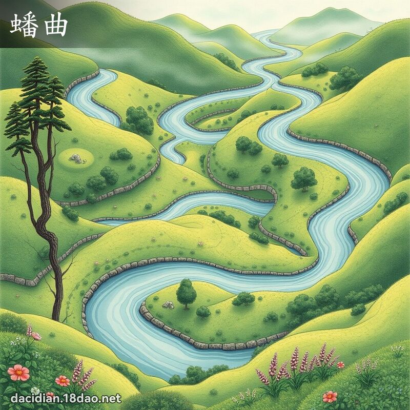 蟠曲 - 國語大辭典配圖