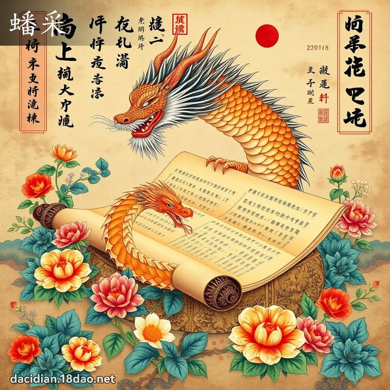 蟠采 - 国语大辞典配图