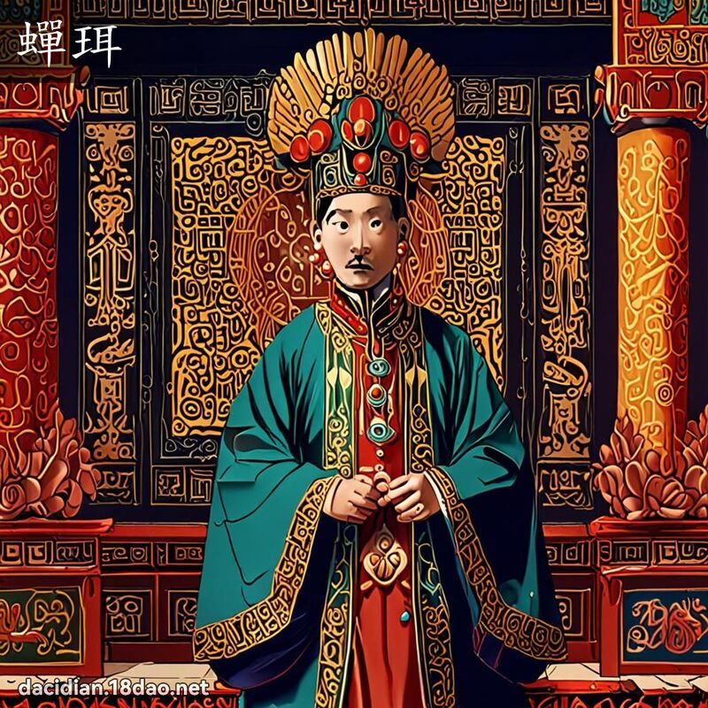 蟬珥 - 國語大辭典配圖
