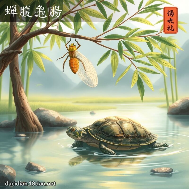蝉腹龟肠 - 国语大辞典配图