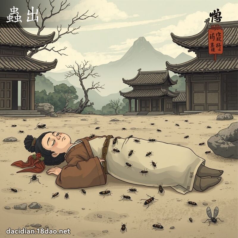 蟲出 - 國語大辭典配圖
