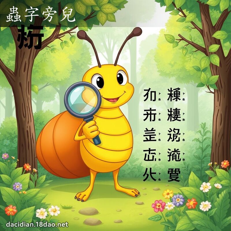蟲字旁兒 - 國語大辭典配圖