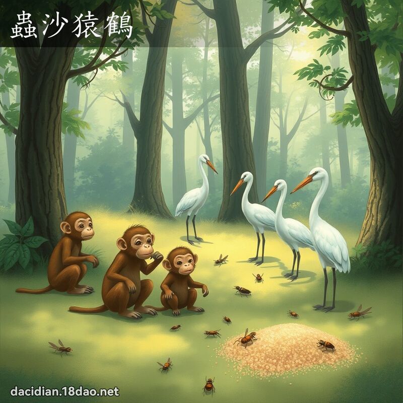虫沙猿鹤 - 国语大辞典配图