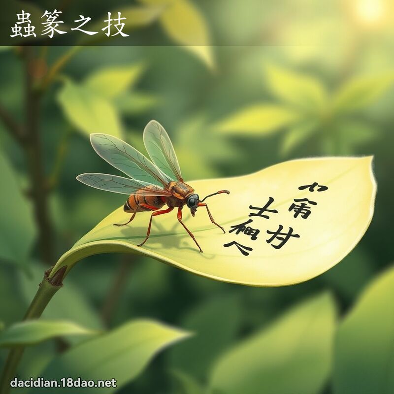 虫篆之技 - 国语大辞典配图