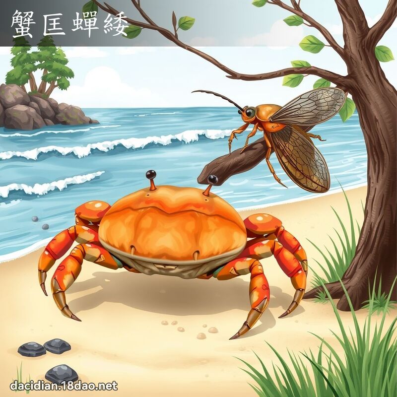 蟹匡蝉緌 - 国语大辞典配图