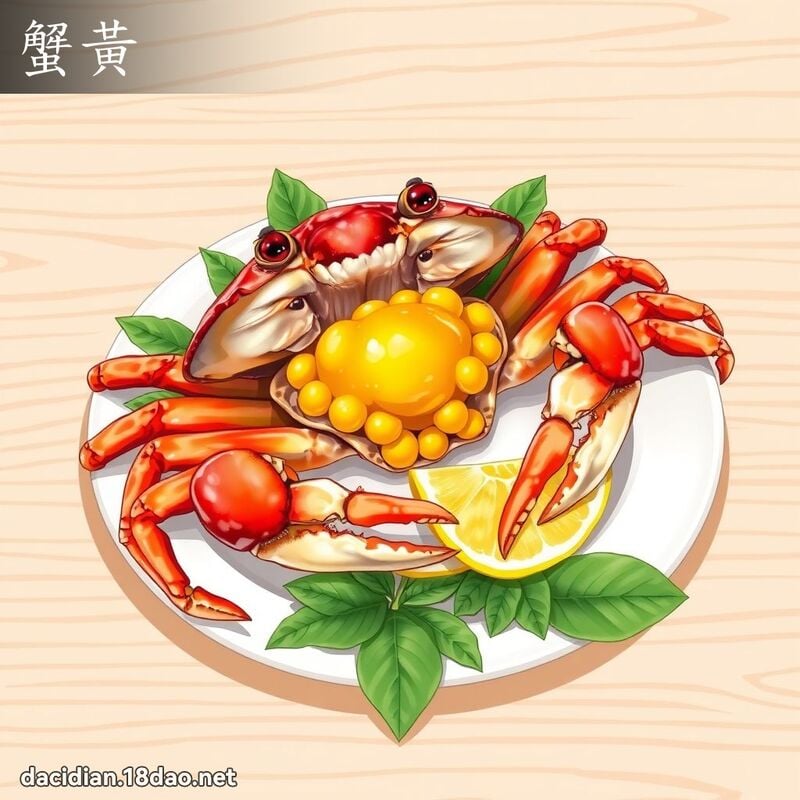 蟹黃 - 國語大辭典配圖