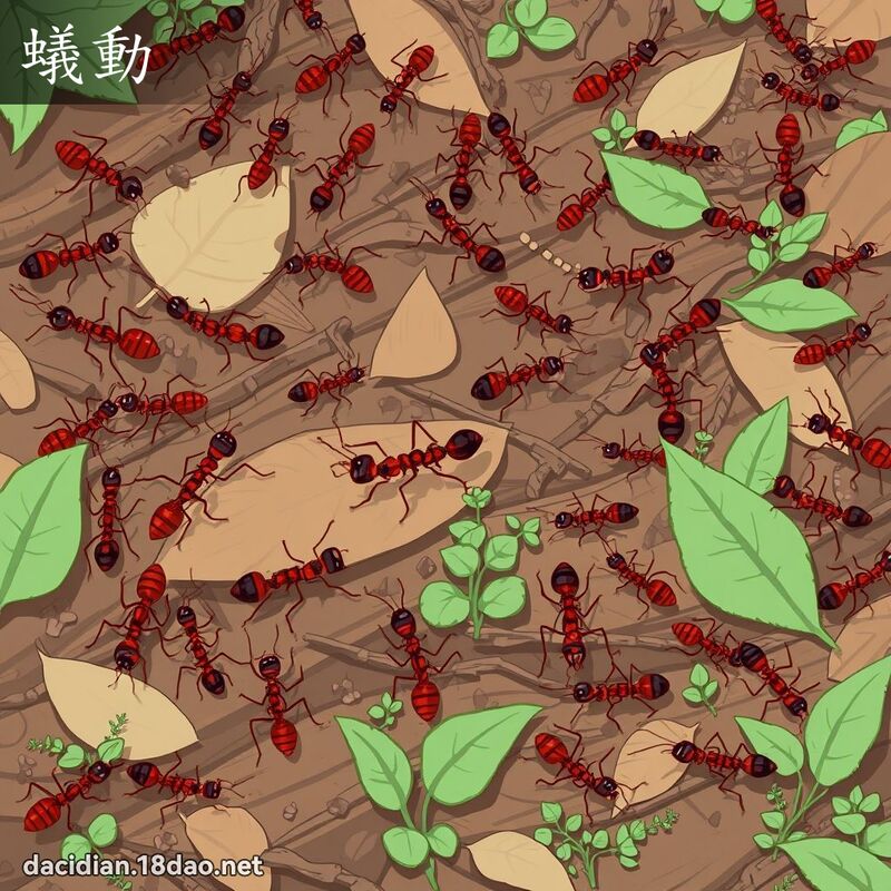 蚁动 - 国语大辞典配图