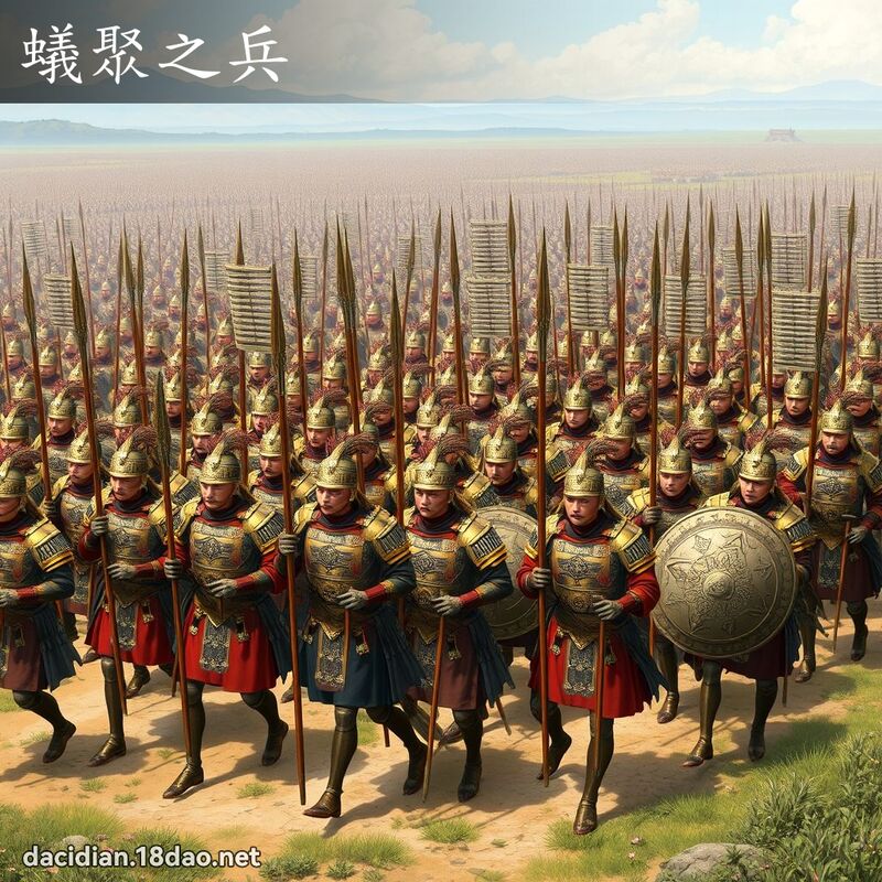 蚁聚之兵 - 国语大辞典配图
