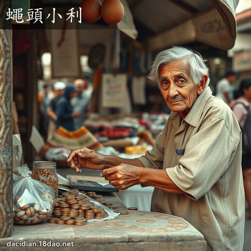 蠅頭小利 - 國語大辭典配圖