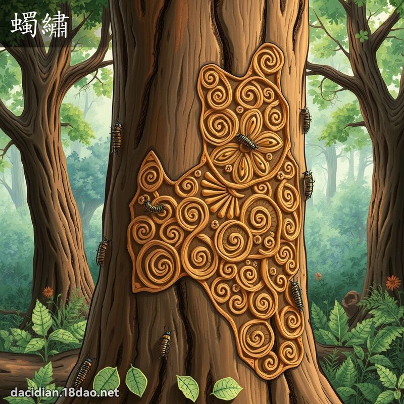 蠋繡 - 國語大辭典配圖