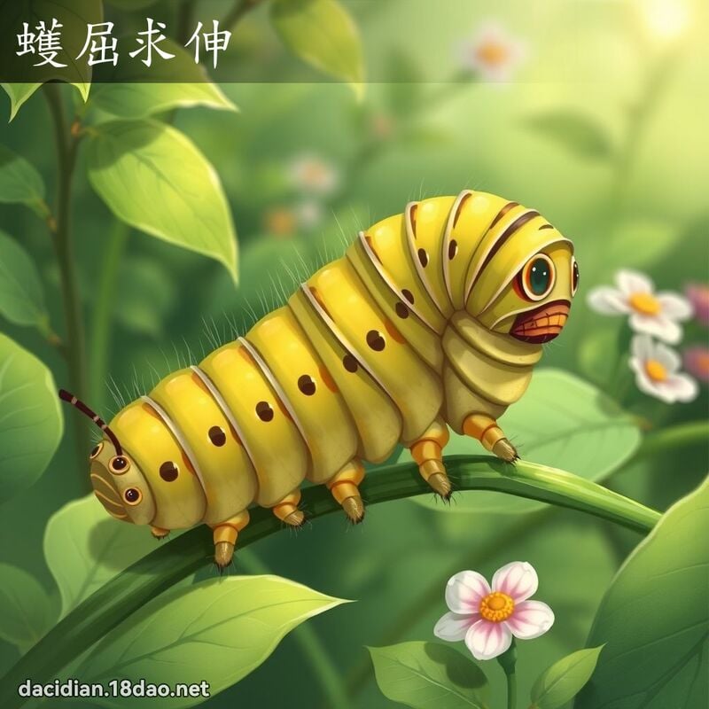 蠖屈求伸 - 国语大辞典配图
