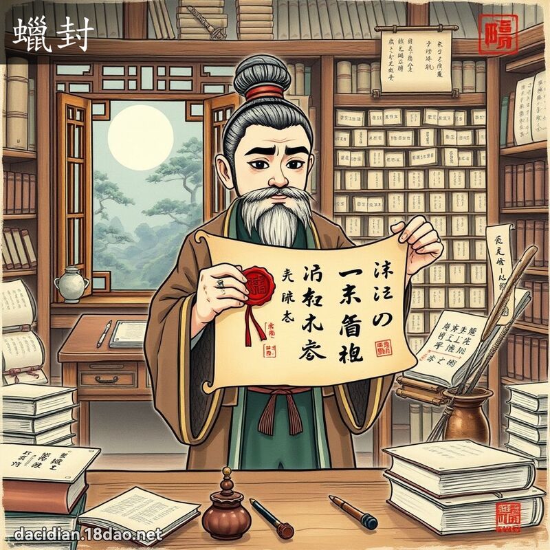 蠟封 - 國語大辭典配圖