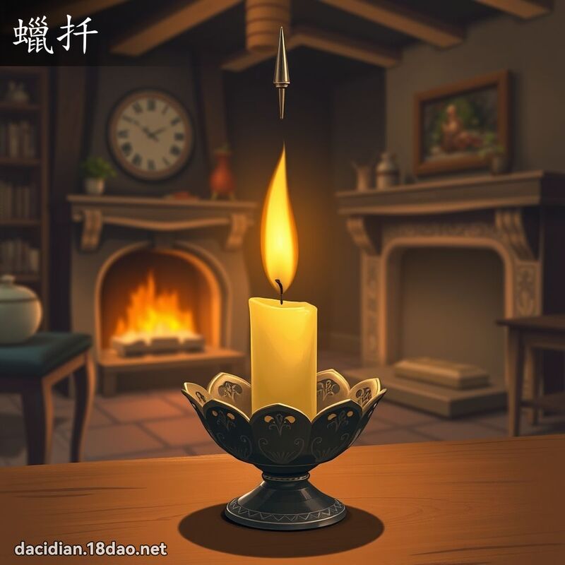 蜡扦 - 国语大辞典配图