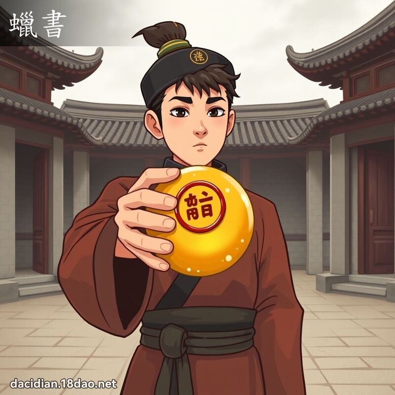 蠟書 - 國語大辭典配圖