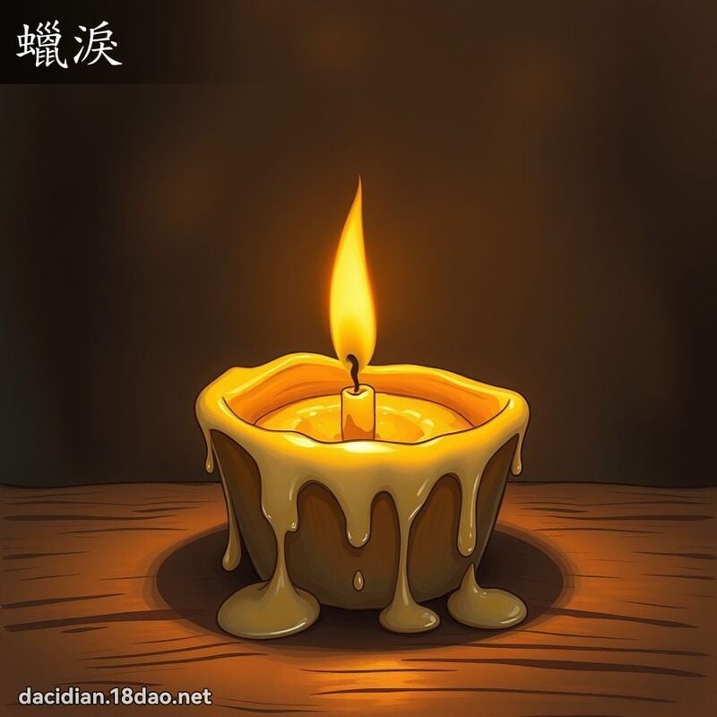 蜡泪 - 国语大辞典配图