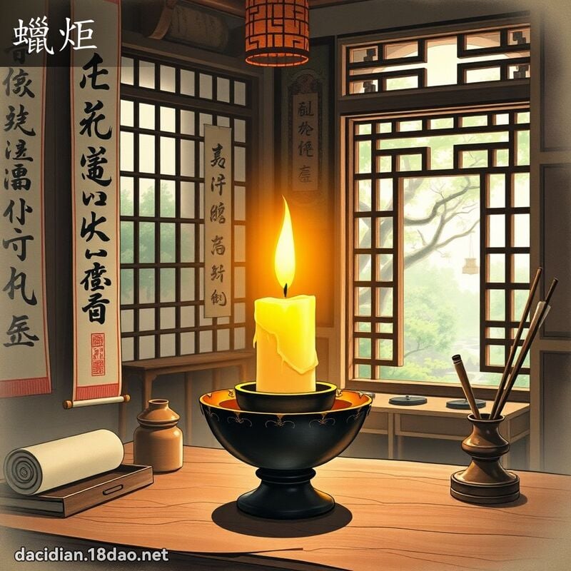 蜡炬 - 国语大辞典配图