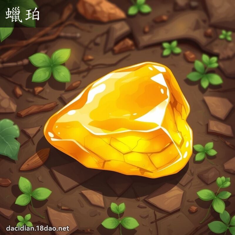 蜡珀 - 国语大辞典配图