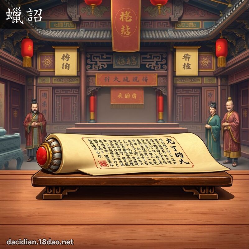 蜡詔 - 国语大辞典配图