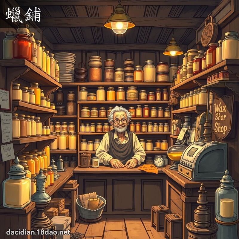 蜡铺 - 国语大辞典配图