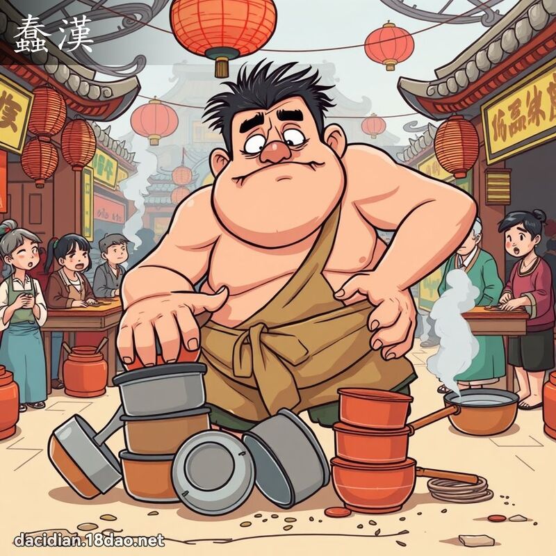 蠢汉 - 国语大辞典配图
