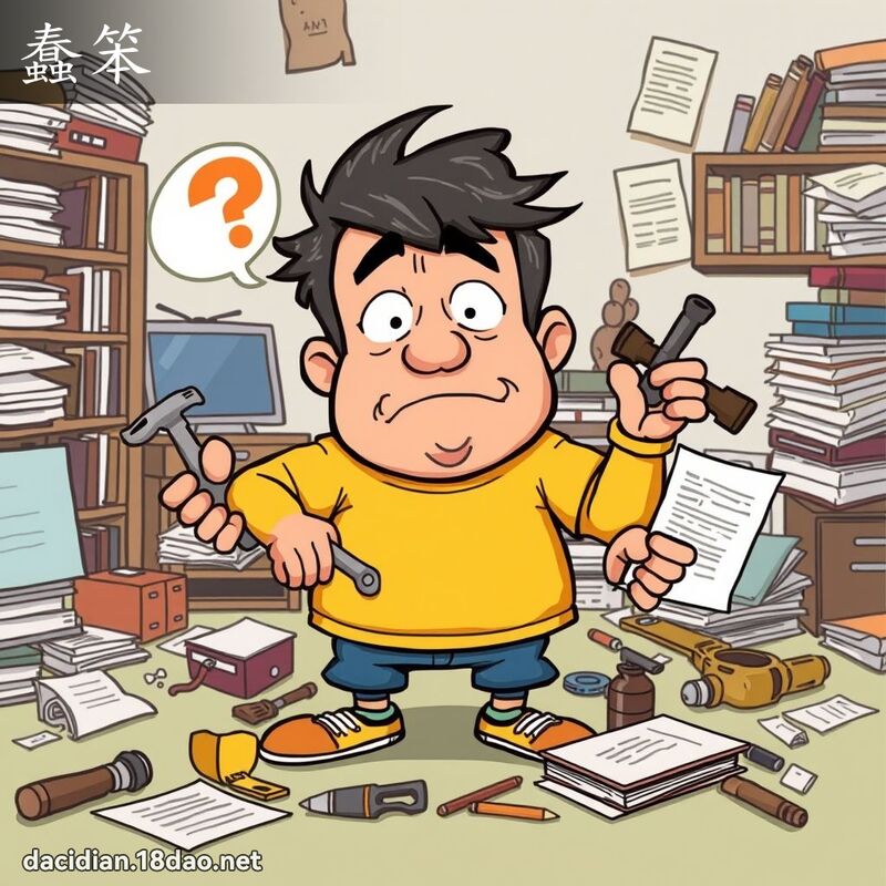 蠢笨 - 國語大辭典配圖