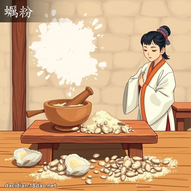 蠣粉 - 国语大辞典配图