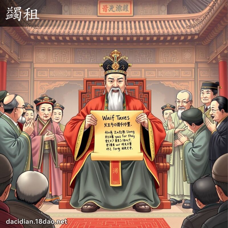 蠲租 - 國語大辭典配圖