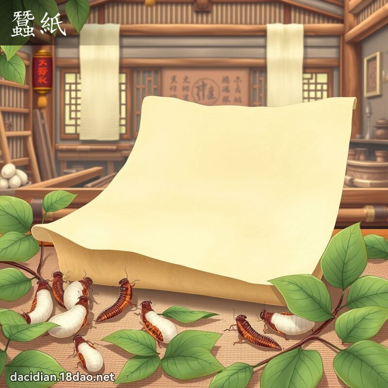 蚕纸 - 国语大辞典配图
