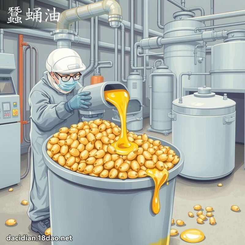 蚕蛹油 - 国语大辞典配图