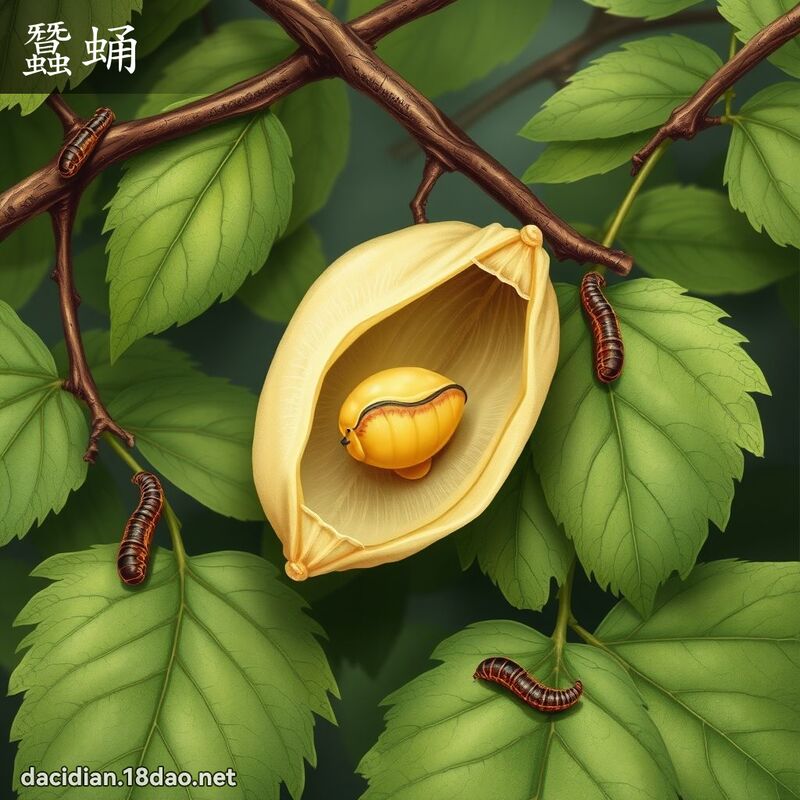 蠶蛹 - 國語大辭典配圖