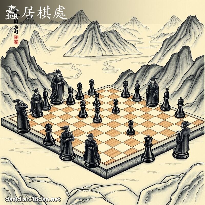 蠹居棋处 - 国语大辞典配图